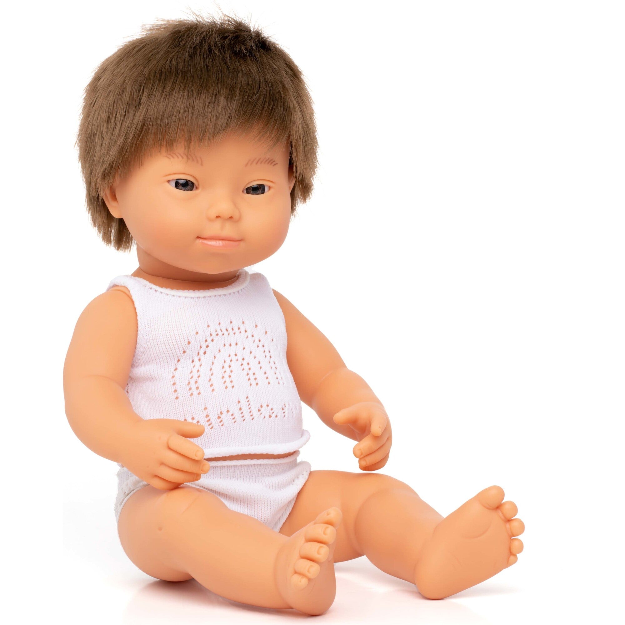 Down Syndrome Doll | Caucasian Baby Boy | 15″