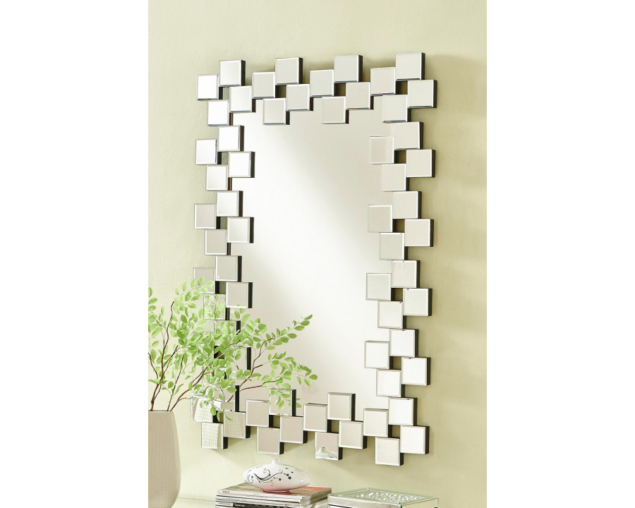 Elegant – Sparkle 47″ Contemporary Rectangle Mirror (MR9157)