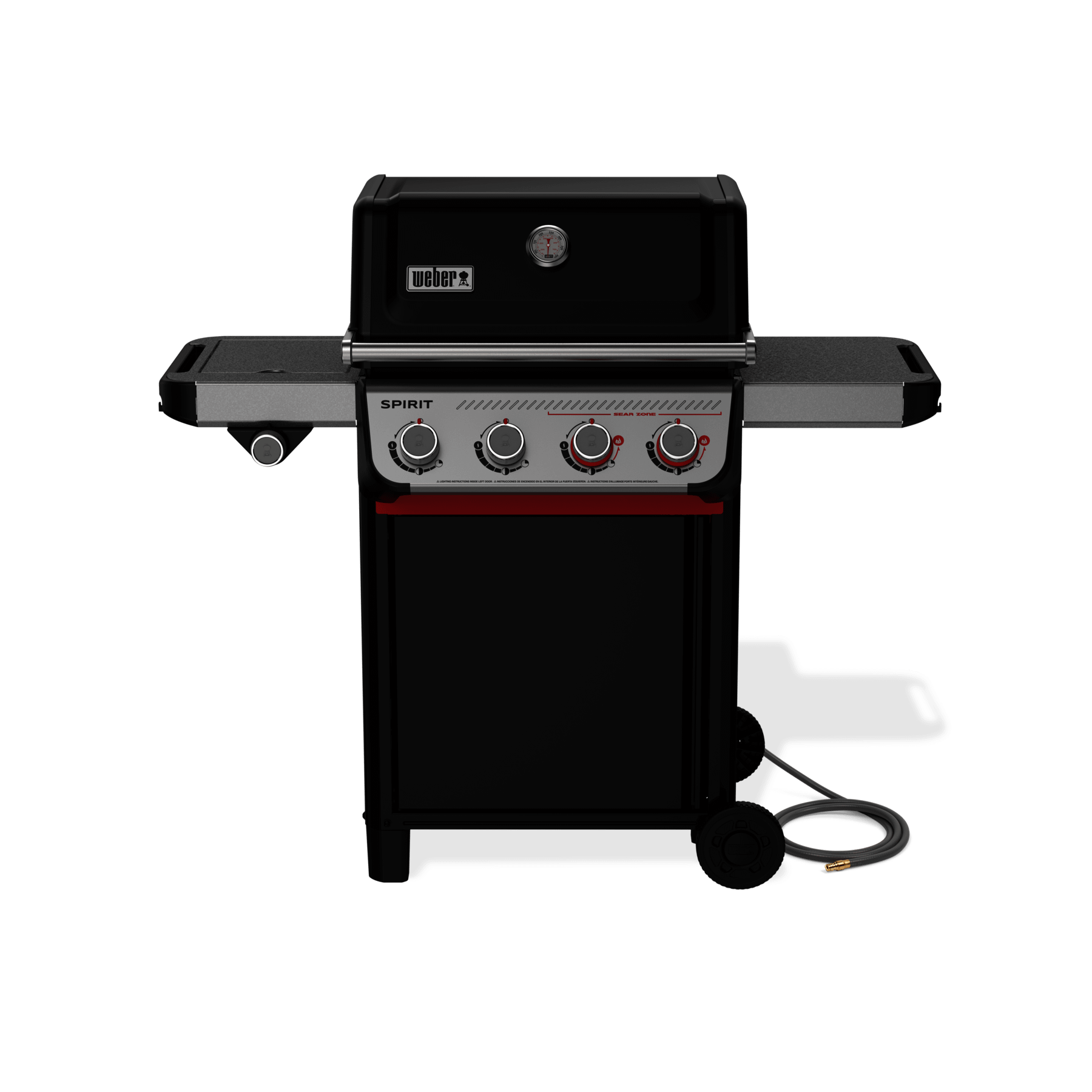 Spirit® E-435 Gas Grill (Natural Gas) – Black