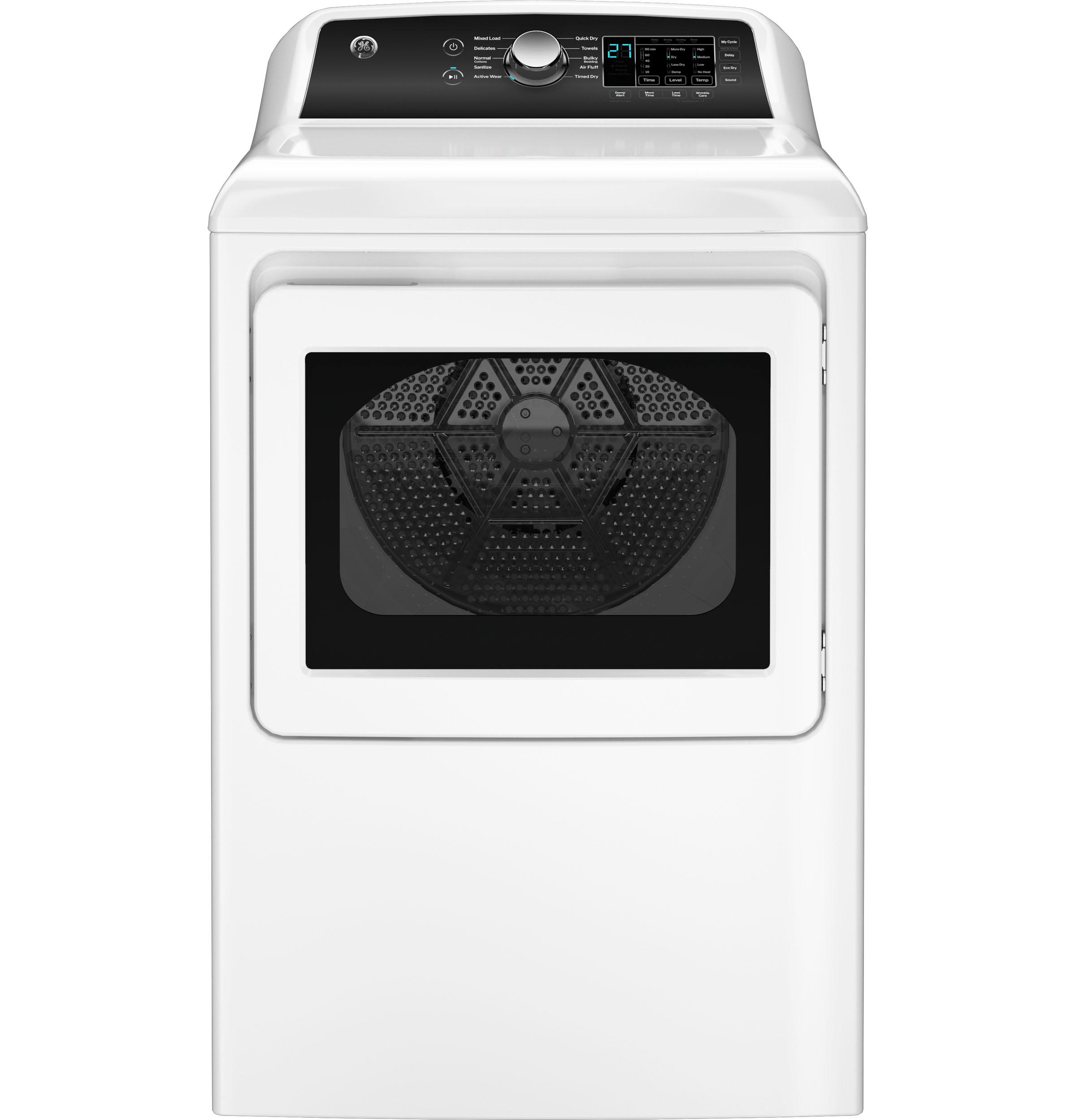 GE® 7.4 cu. ft. Capacity Electric Dryer with Up To 120 ft. Venting and Sensor Dry