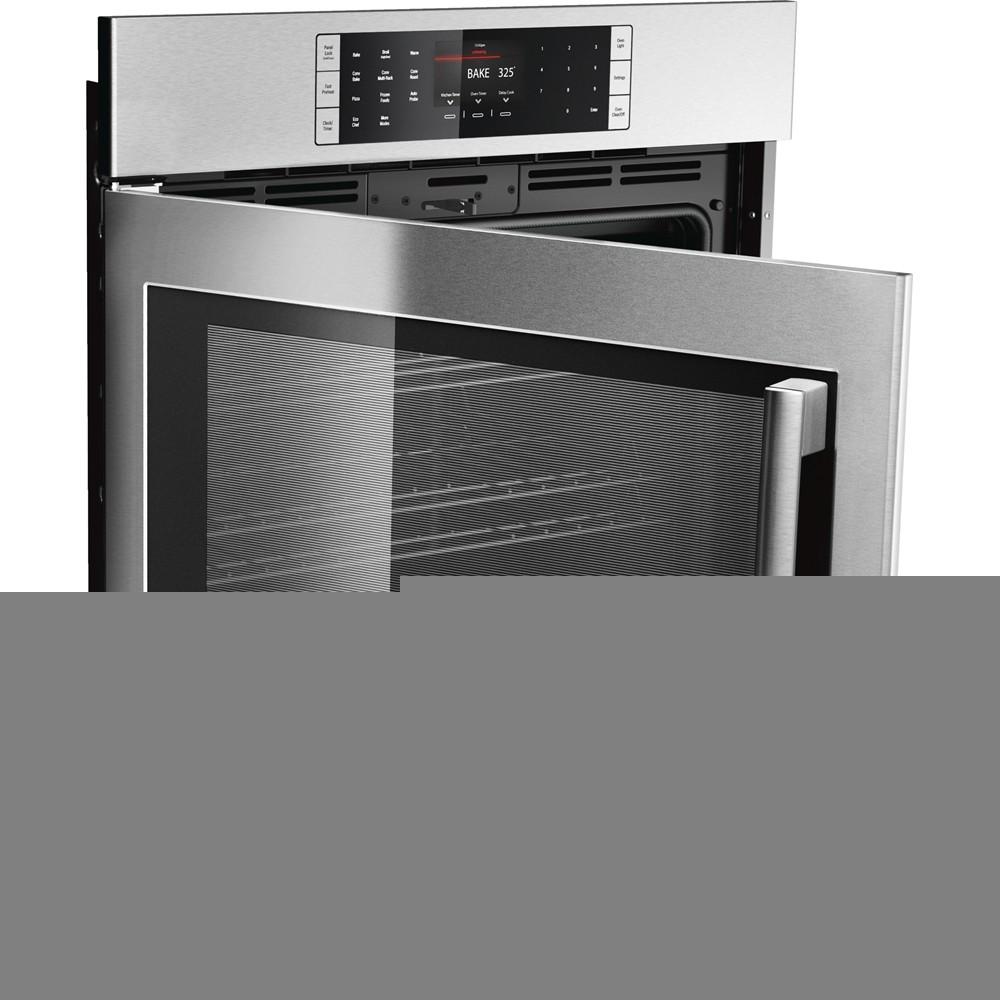 “Open Box” Bosch 30″ Single Wall Oven Left Swing Door Benchmark Series – Stainless Steel HBLP451LUC