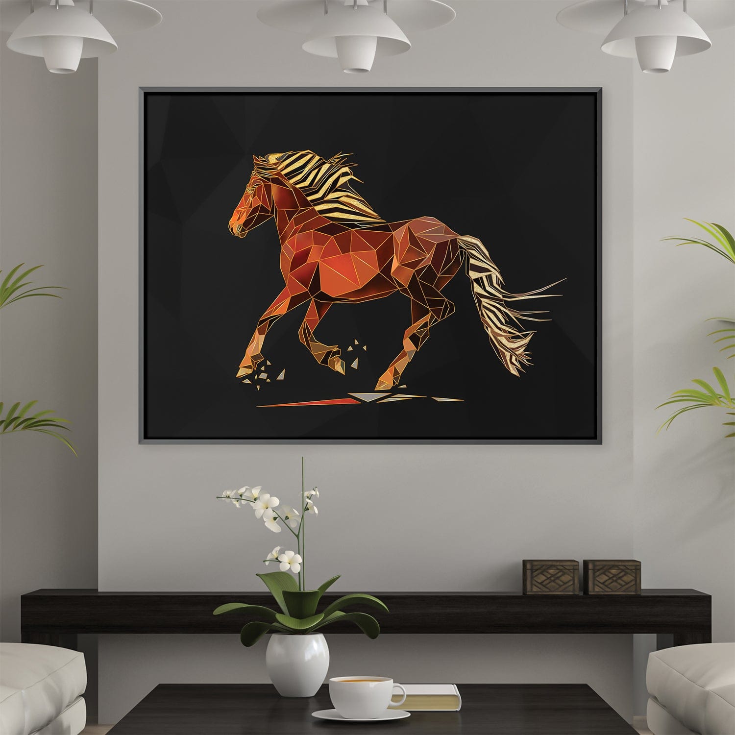 Geometric Horse 2 Canvas