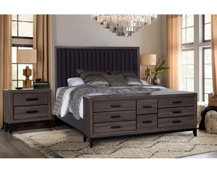 GF Laura Bed Group Collection with Footboard Case