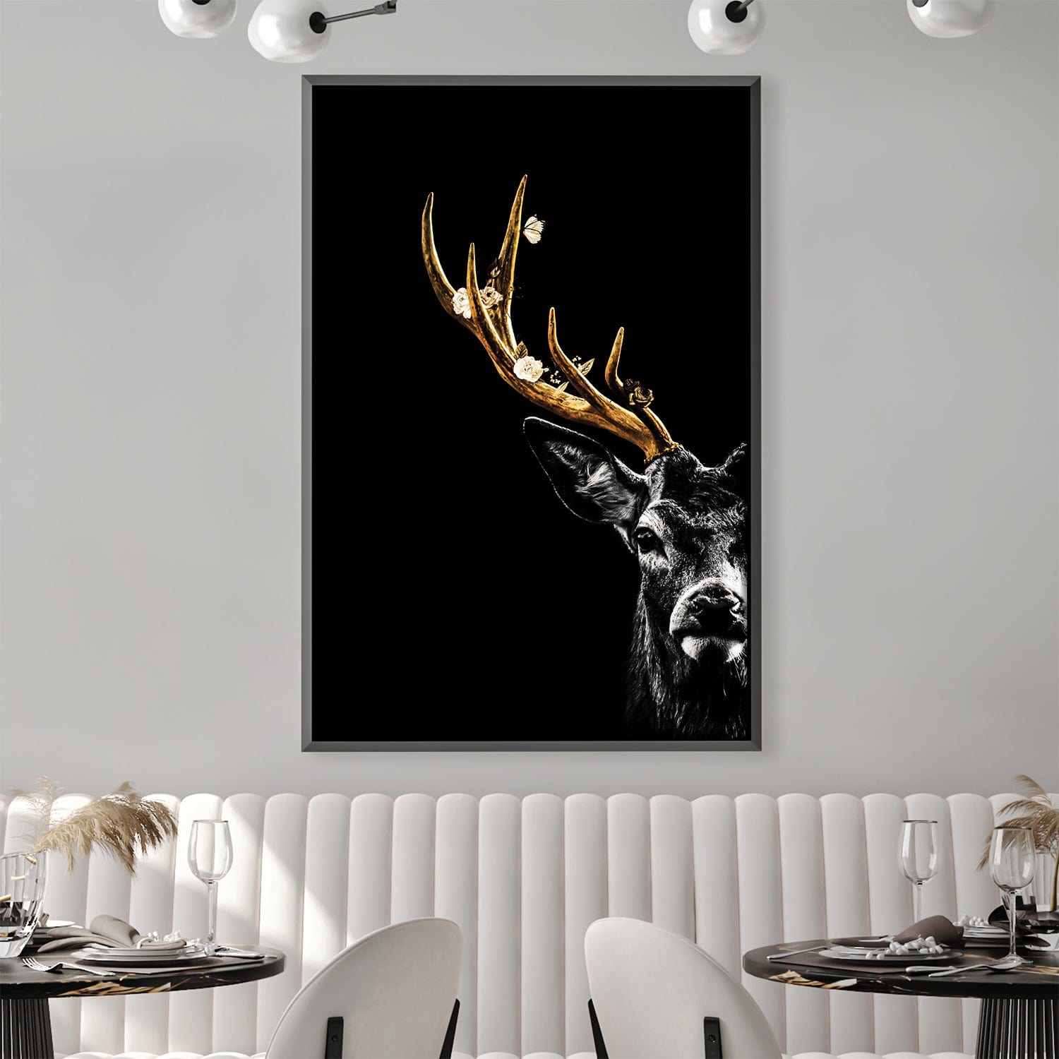 Golden Deer Canvas