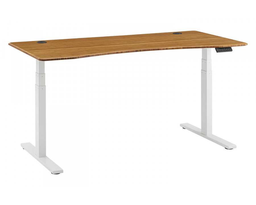 Greenington – Ascent Hi-Lo Desk in Amber, Solid Moso Bamboo