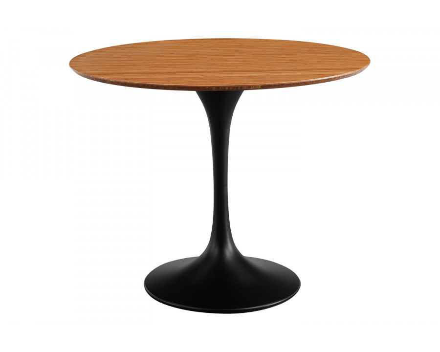 Greenington – Soho 36″ Round Table in Amber, Moso Bamboo