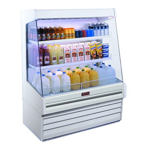 Howard-McCray SC-OD30E-3L-S-LED – Dairy Open Merchandiser, 39″W, 60″H, self-contained, stainless steel exterior