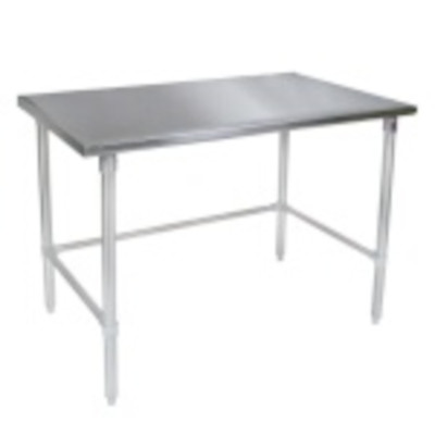 John Boos ST4-48108SBK – Work Table, 108″ x 48″D, 14/300 flat top, stainless steel legs