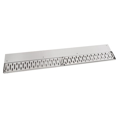 John Boos UBDR-12 – Bar drink rail, 12″W x 8″D x 3/4″H, (1) removable perforated grate