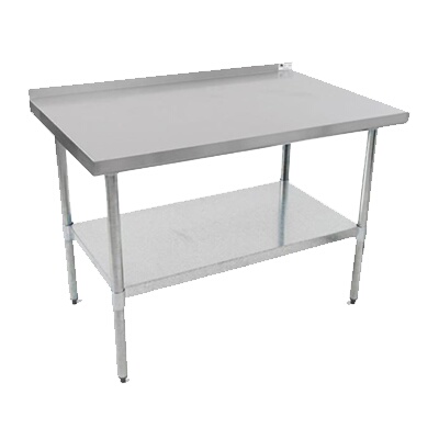 John Boos UFBLG3024 – Work Table, 30″W x 24″D, 18/430 top with 1-1/2″ rear up-turn, galvanized legs