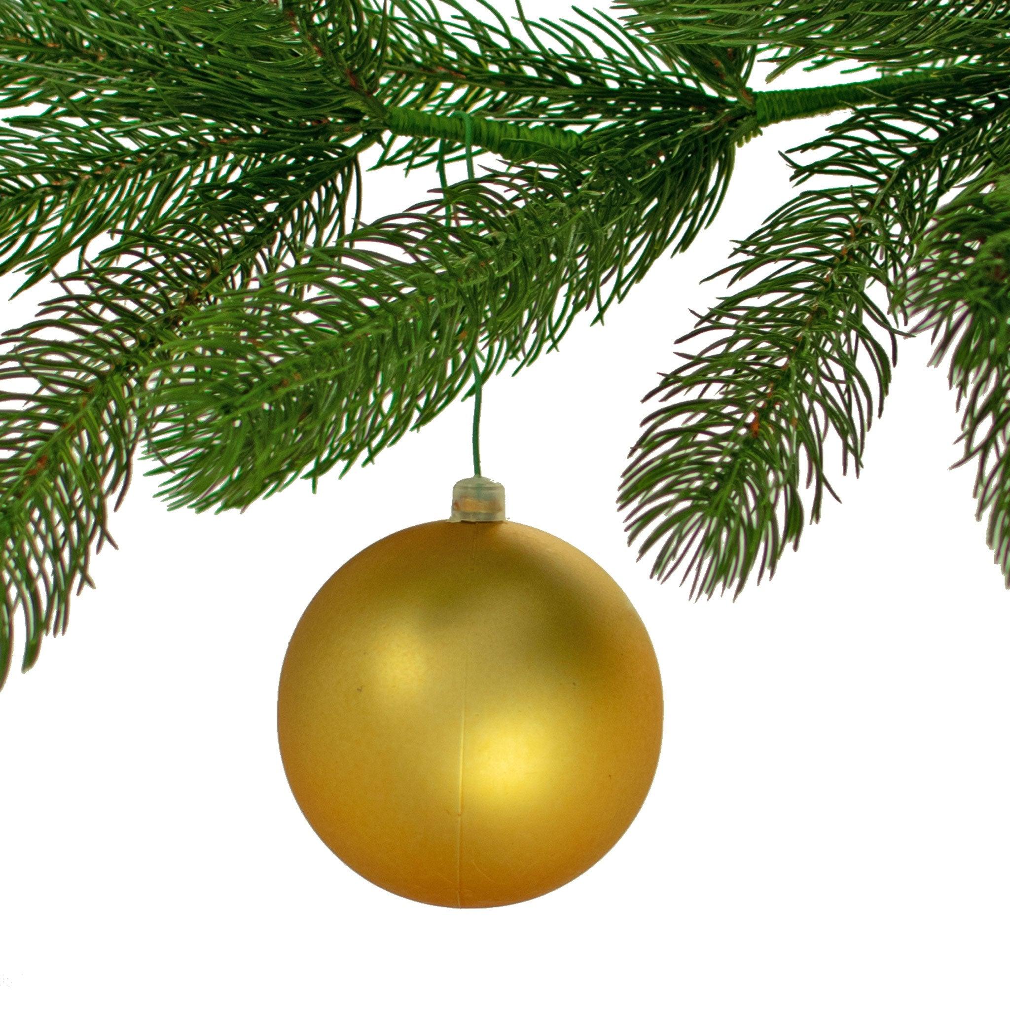 Matte Gold Ball Ornaments