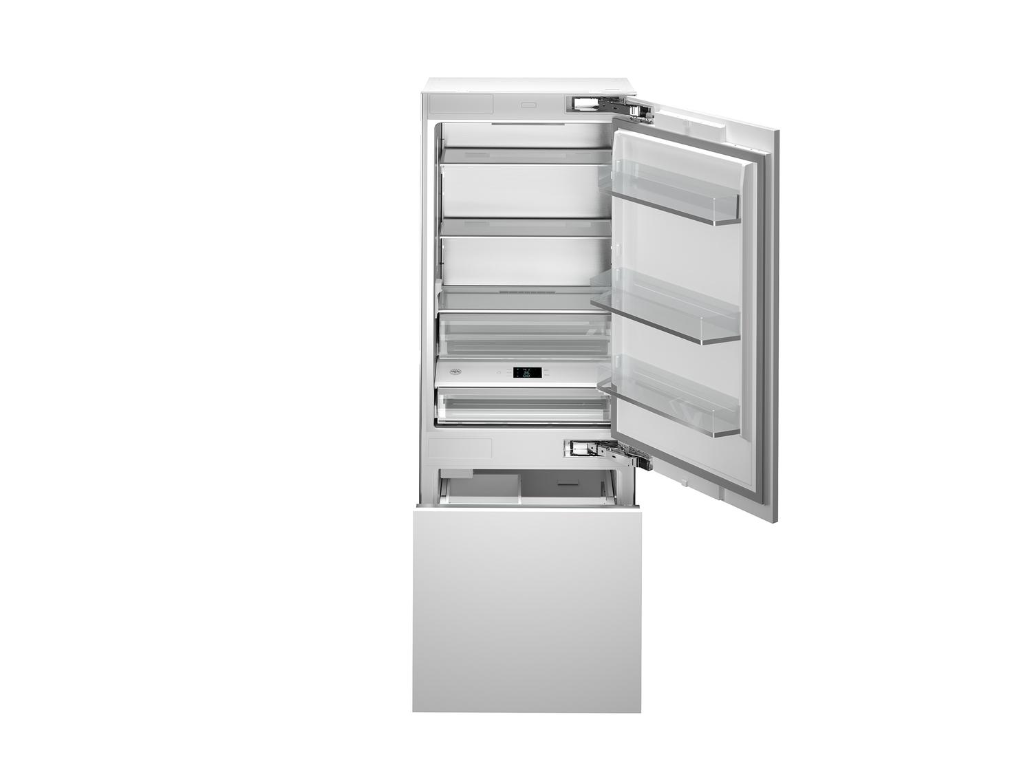 30 inch Bottom Mount Built-in Refrigerator Panel Ready with ice maker & internal water dispenser Panel Ready