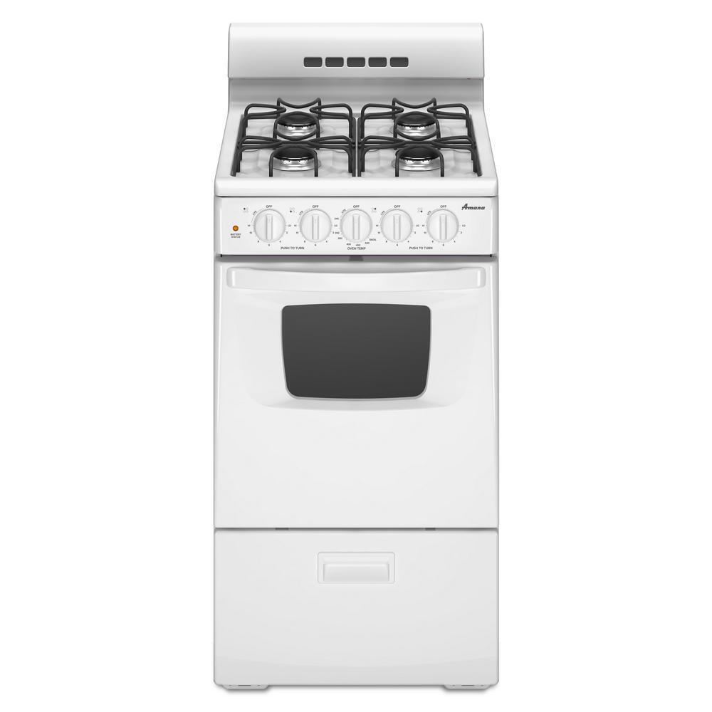 20-inch Gas Range with Compact Oven Capacity