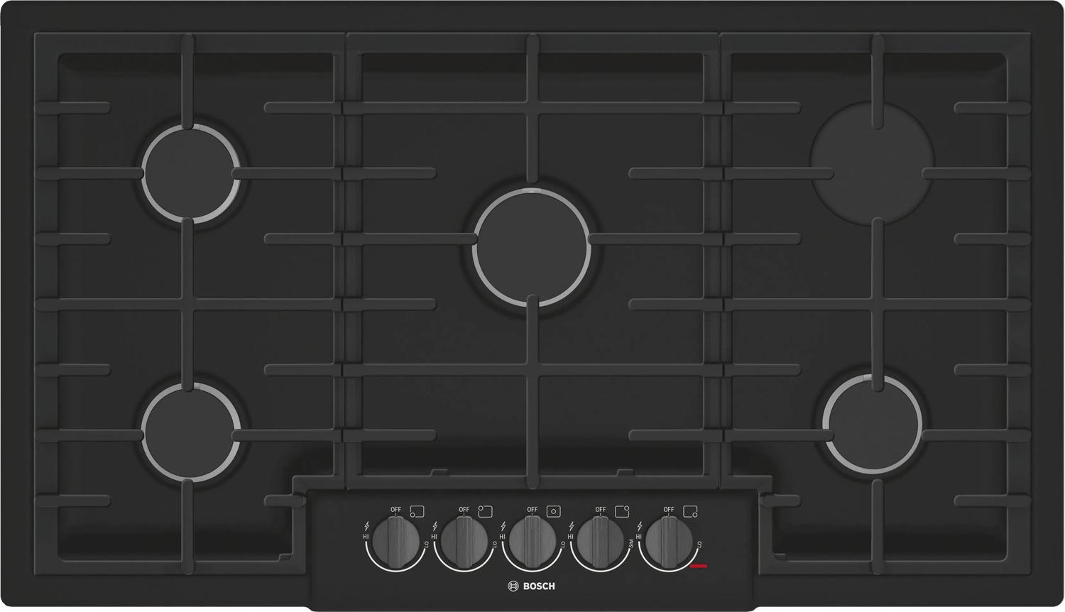 800 Series Gas Cooktop 36″ Black