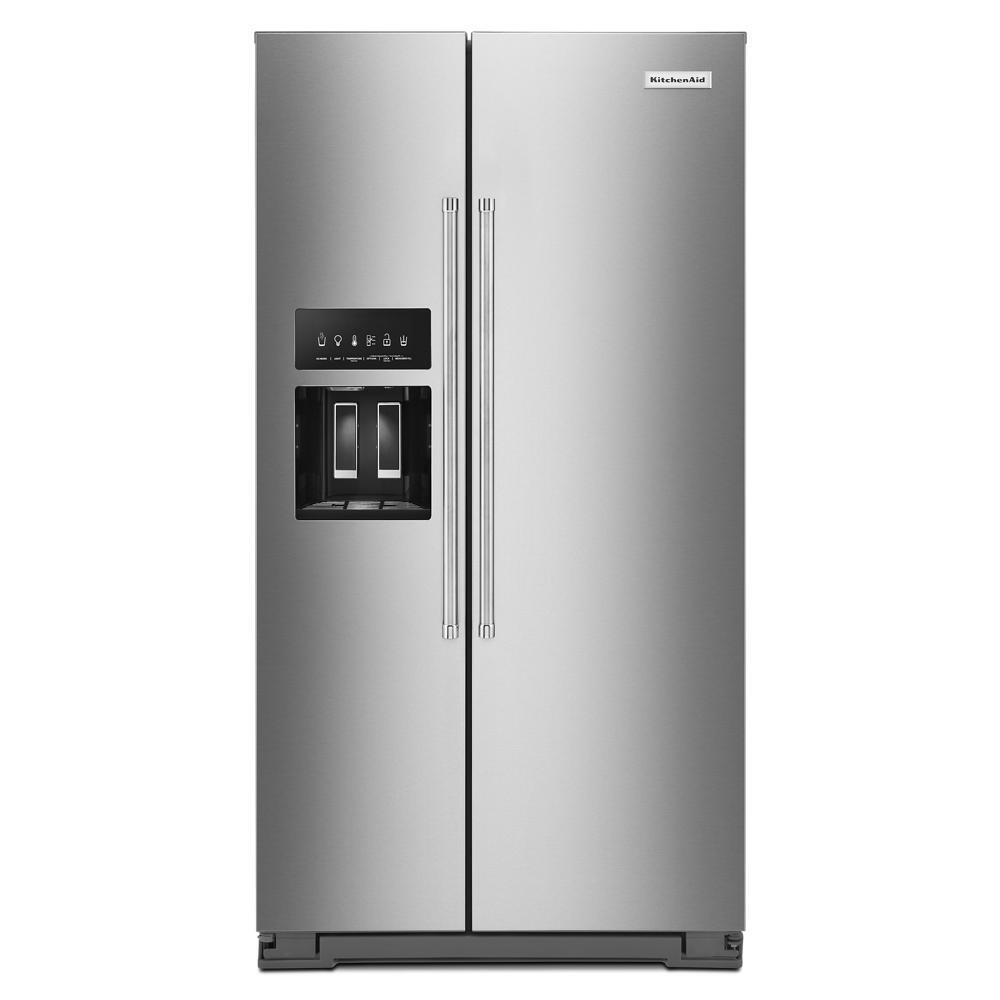 24.8 cu ft. Side-by-Side Refrigerator with Exterior Ice and Water and PrintShield™ finish