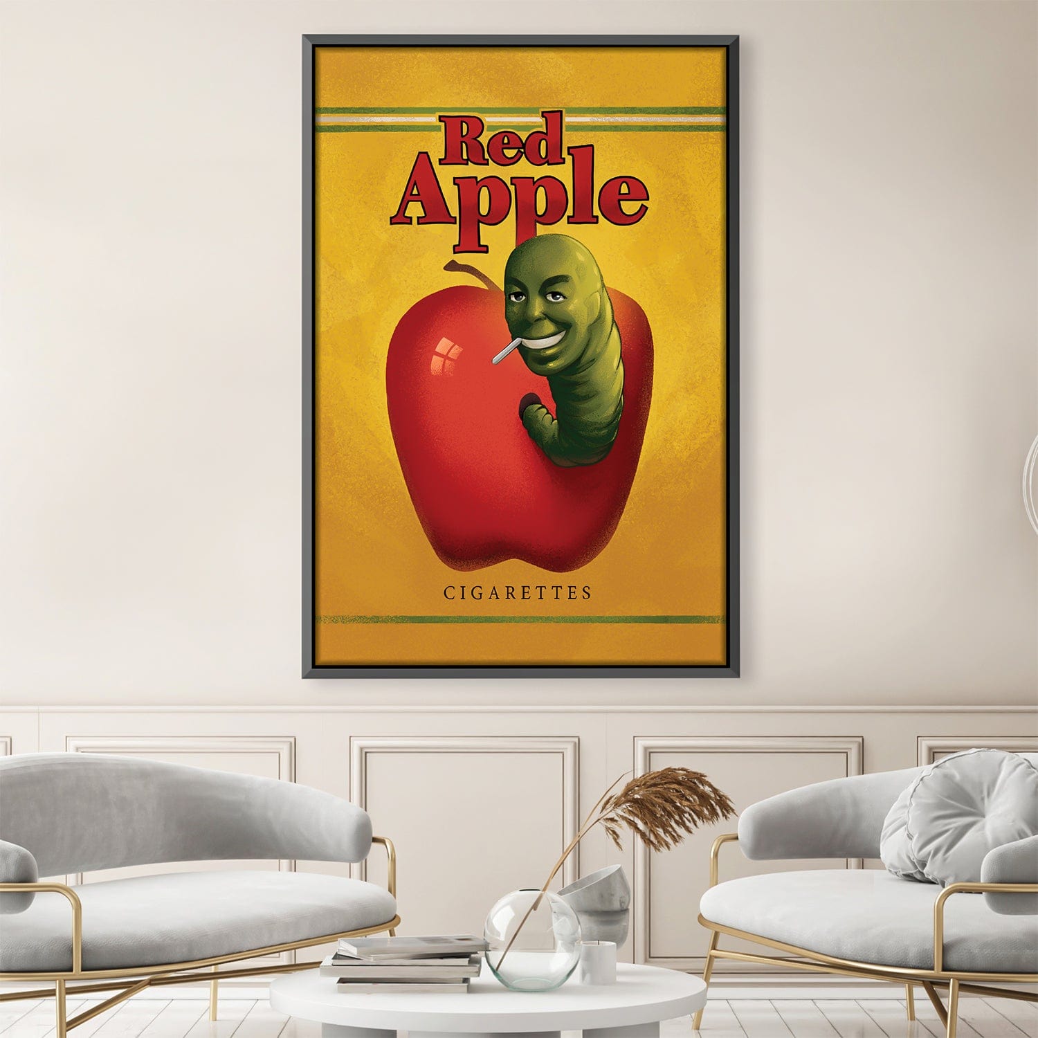 Pulp Fiction Red Apple Canvas