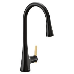 MOEN S7235BL Sinema  One-Handle Pulldown Kitchen Faucet In Matte Black