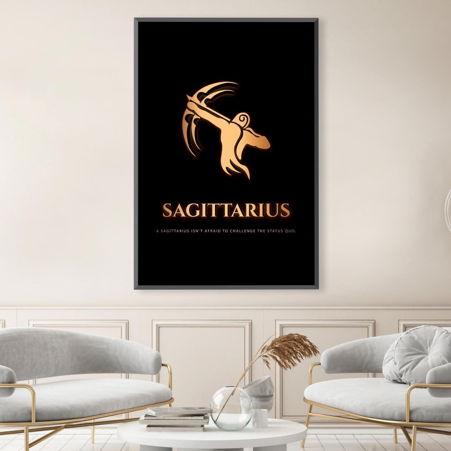 Sagittarius – Gold Canvas