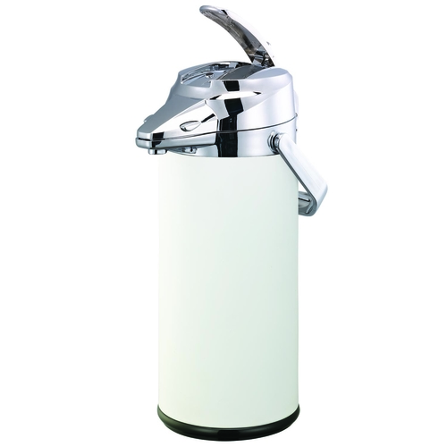 Service Ideas ENALS22SCHWH – Airpot, 2.2 liter, 6-1/2″ x 9 x 15-1/2″, retention: 4-6 hours, lever style, white finish