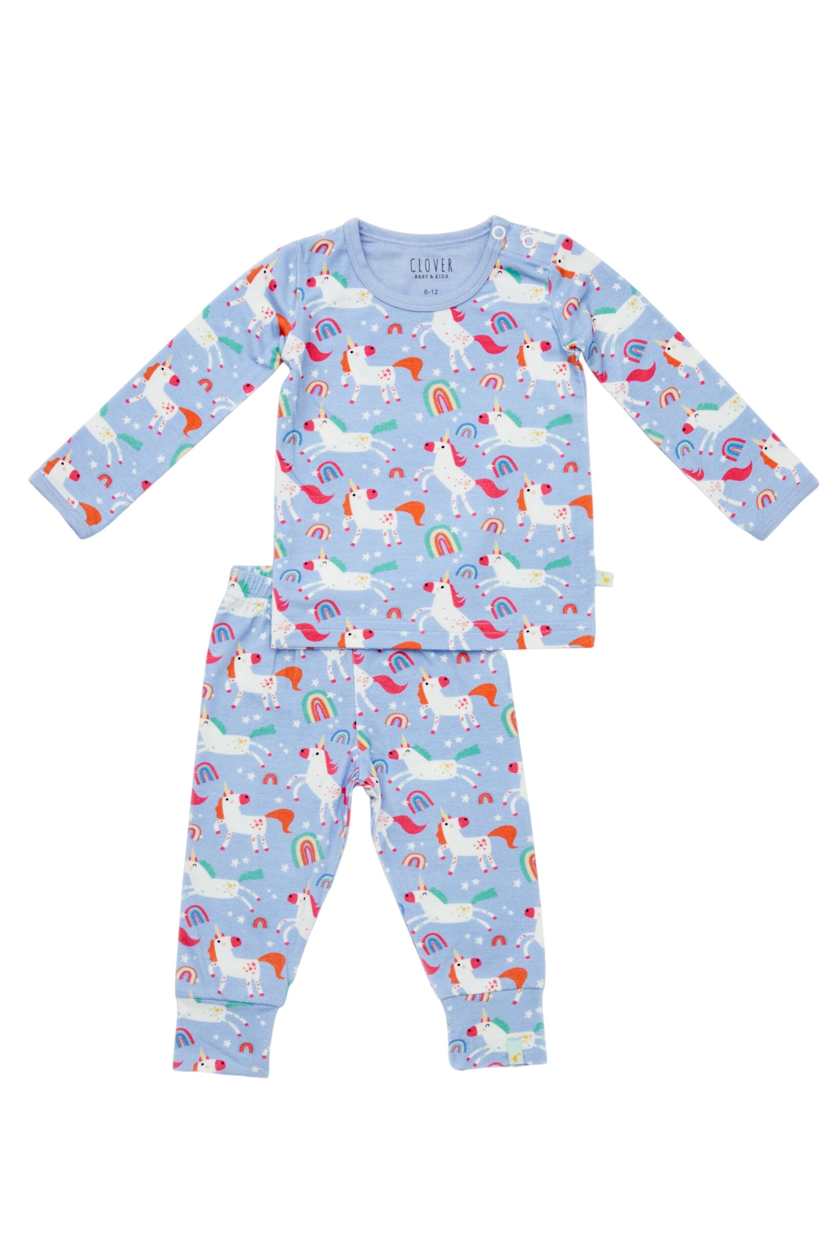 Long Sleeve Pajama Set – Unicorns