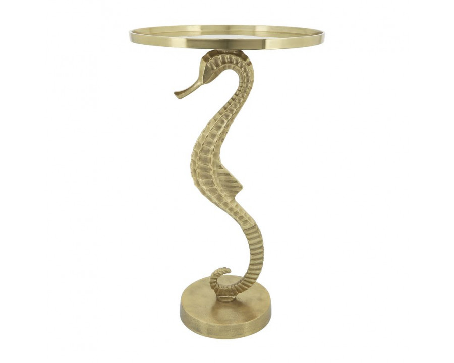 Sagebrook – Seahorse Side Table in Gold