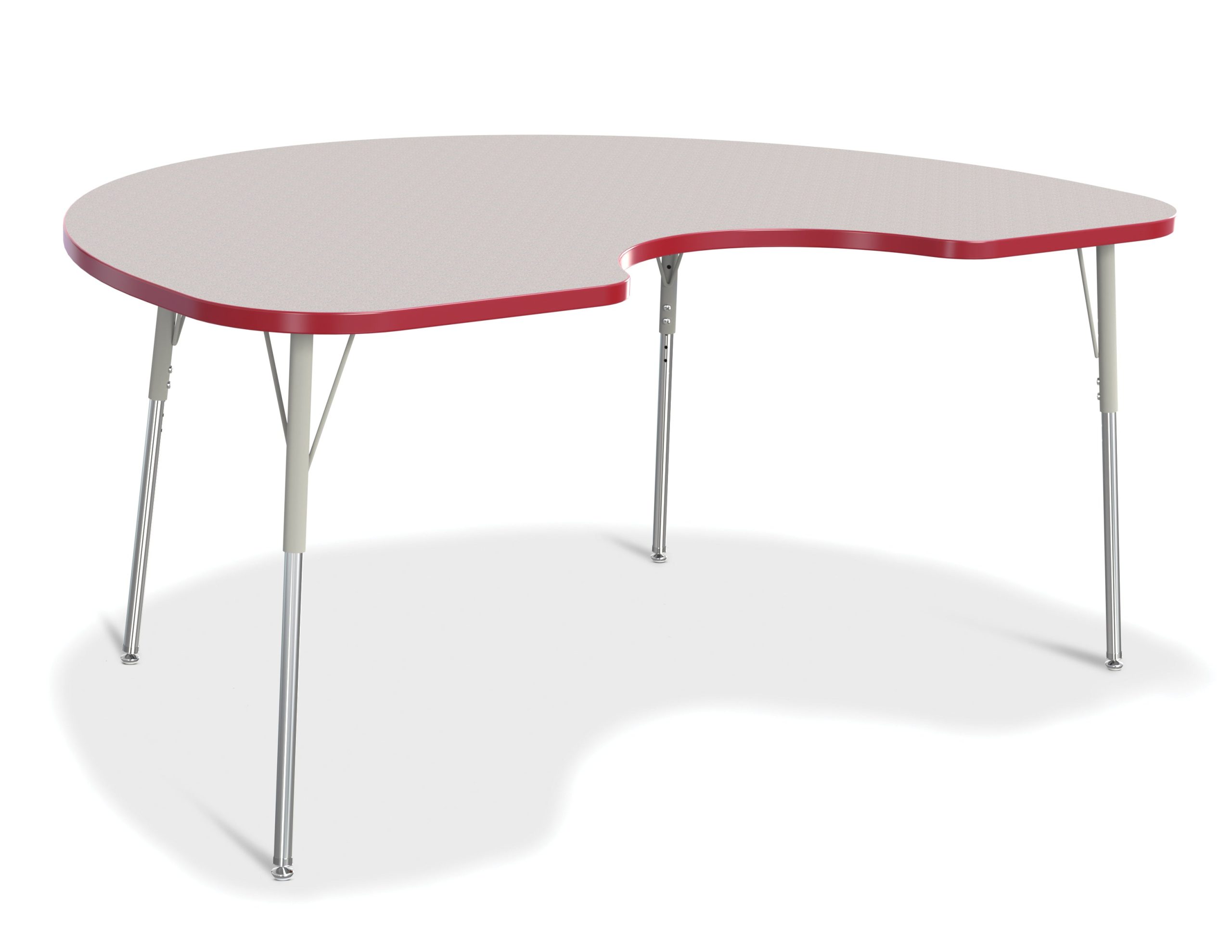 Berries Kidney Activity Table – 48″ X 72″, A-height – Gray/Red/Gray