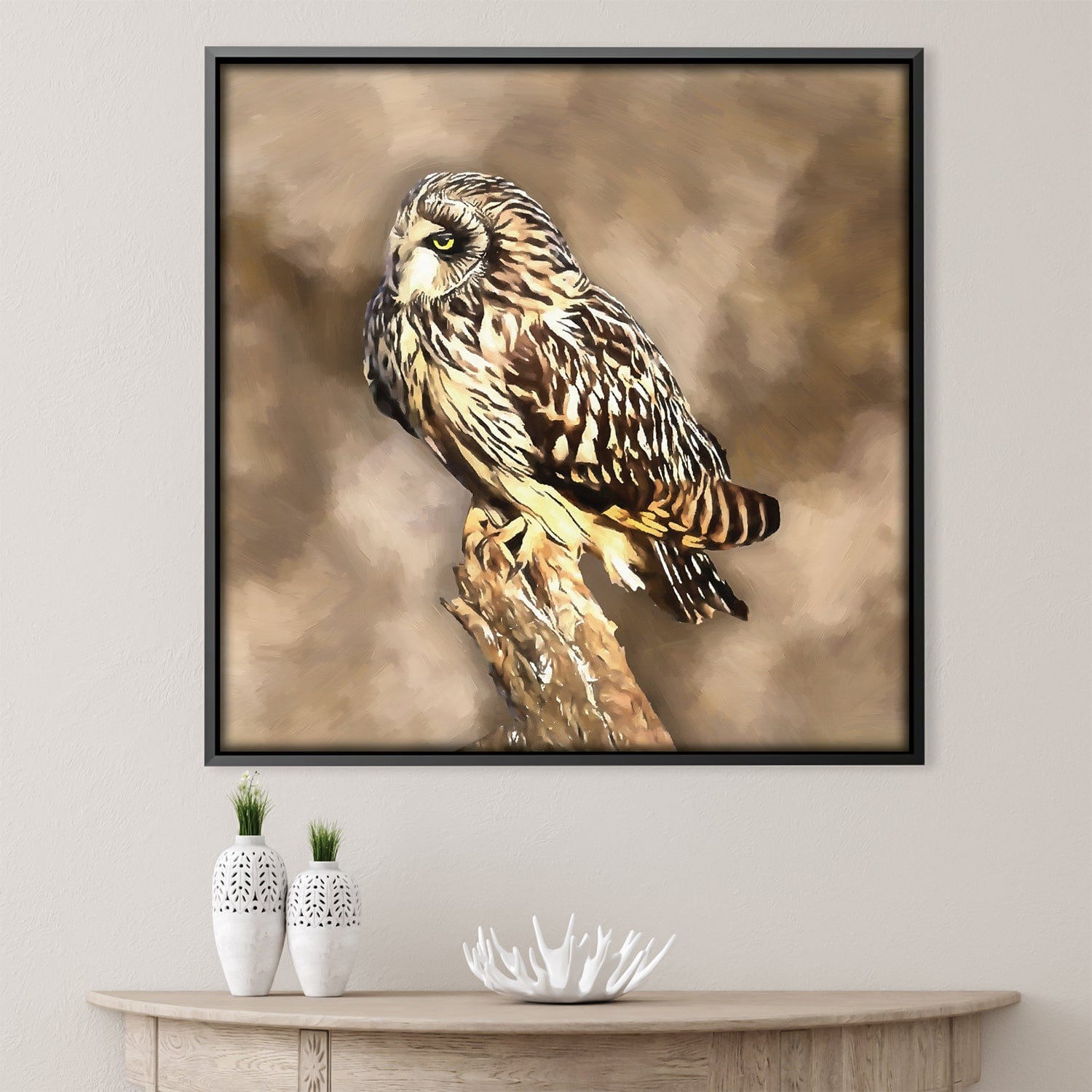 Short Eared Owl Canvas