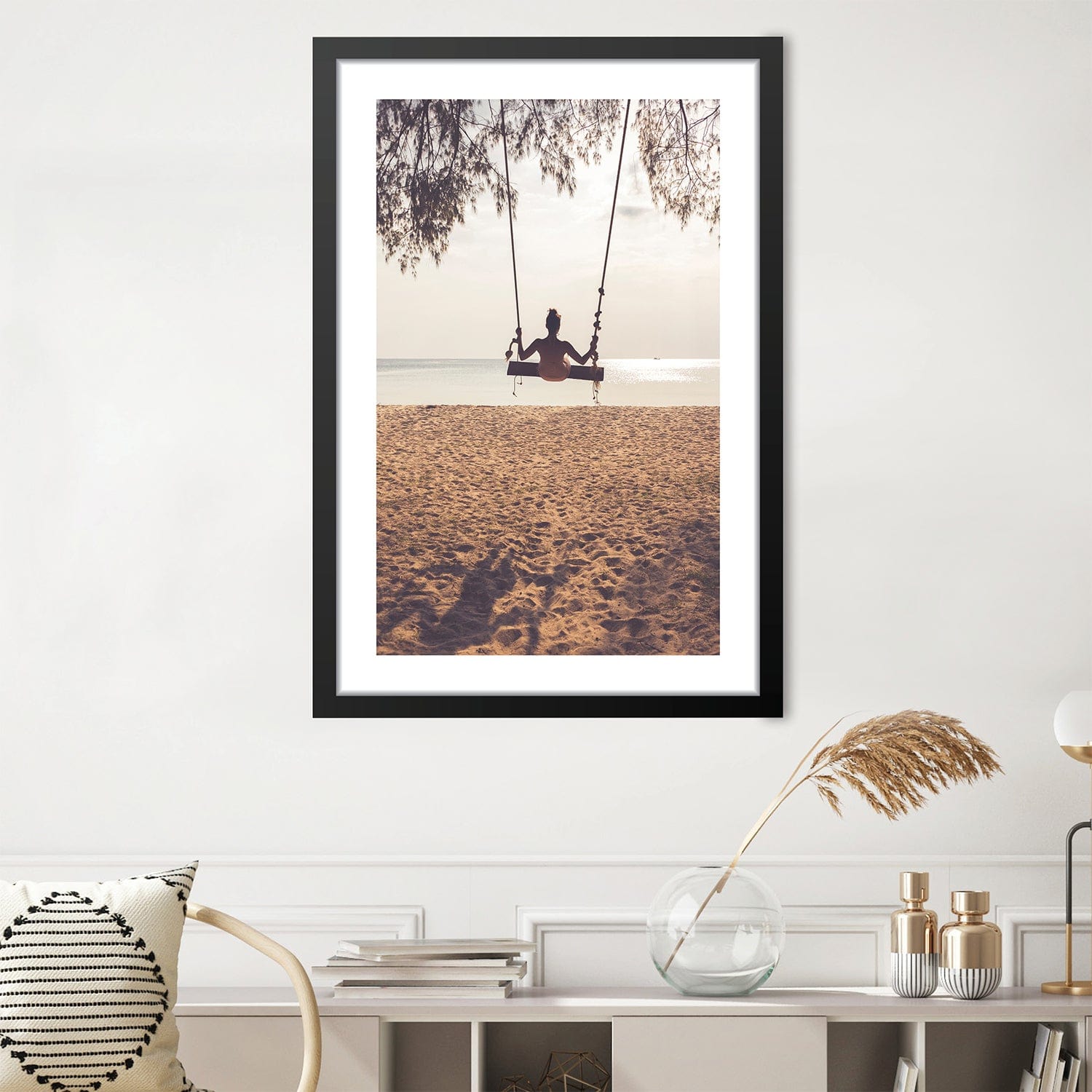 Swinging Beach Print