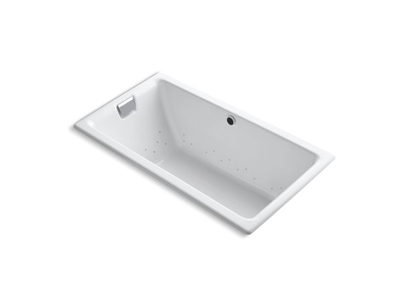 KOHLER 856-GHCP Tea-for-Two 66″ x 36″ Heated BubbleMassage air bath