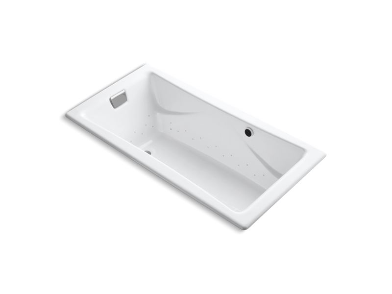 KOHLER 865-GH0 Tea-for-Two 71-3/4″ x 36″ Heated BubbleMassage air bath