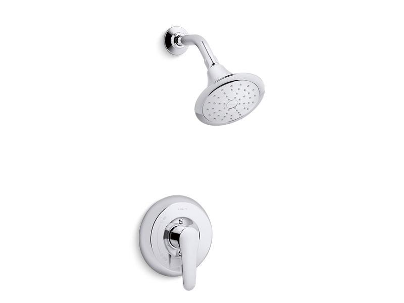 KOHLER K-TS98008-4 July Rite-Temp shower trim with lever handle and 2.0 gpm showerhead