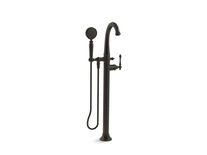 KOHLER K-T97332-4 Kelston Floor-mount bath filler trim with handshower