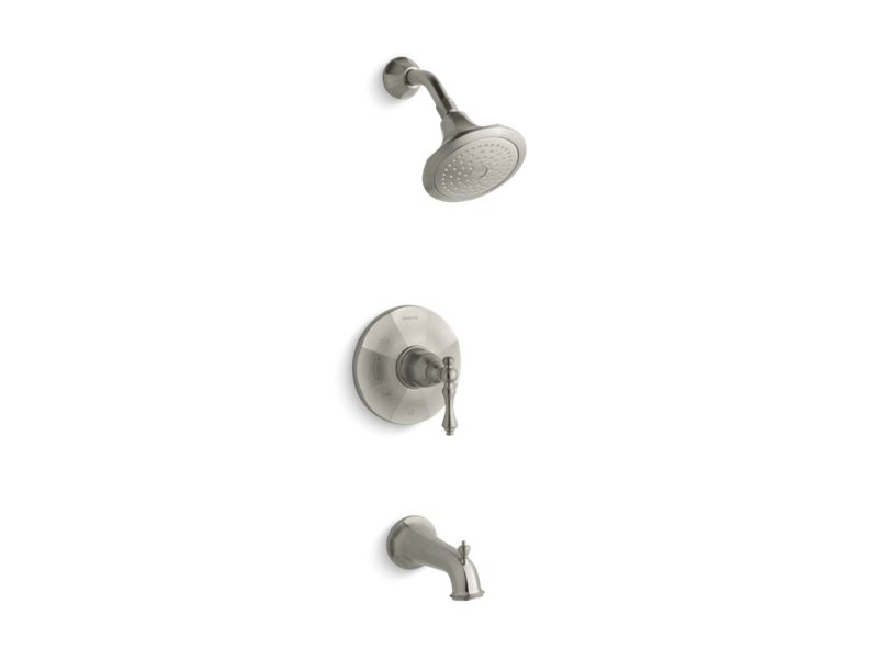 KOHLER K-TS13492-4 Kelston Rite-Temp bath and shower valve trim with lever handle, spout and 2.5 gpm showerhead