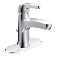 Moen WSL84733 Danika One Handle High Arc Bathroom Faucet in Chrome